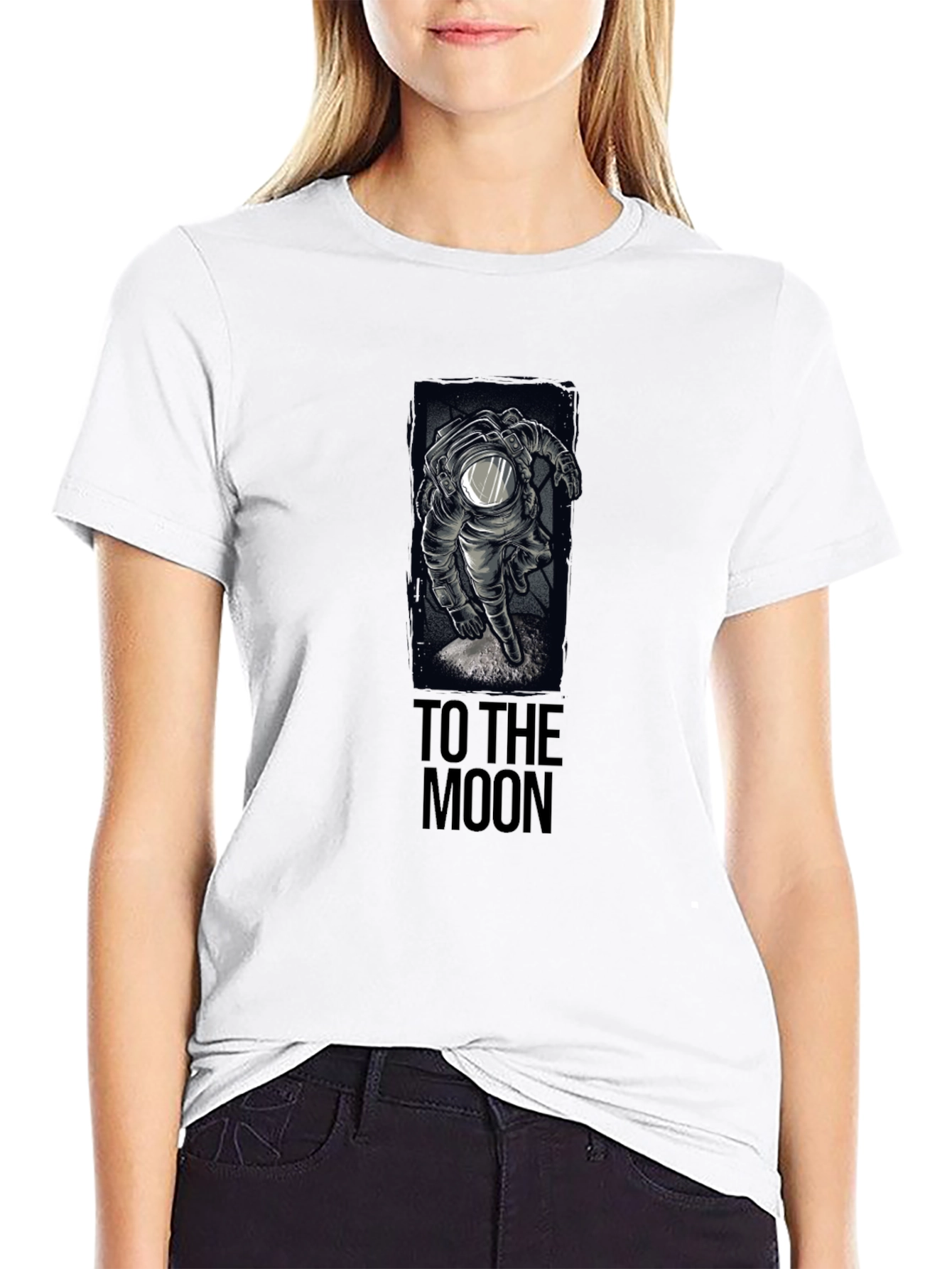 To The Moon Astronaut Graphic T-Shirt