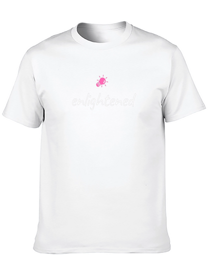 Enlightened Graphic Tee - Black Crew Neck T-Shirt