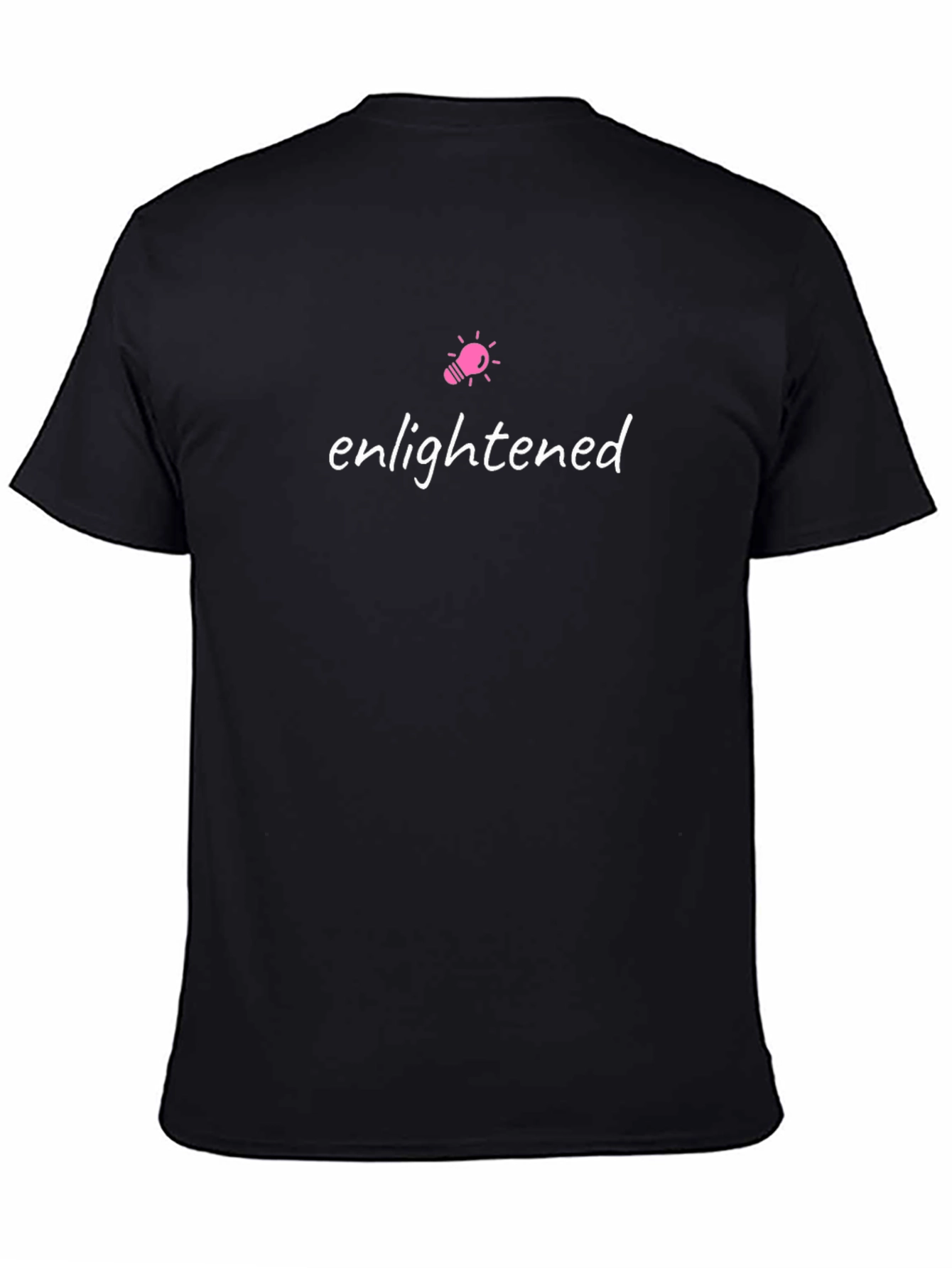 Enlightened Graphic Tee - Black Crew Neck T-Shirt