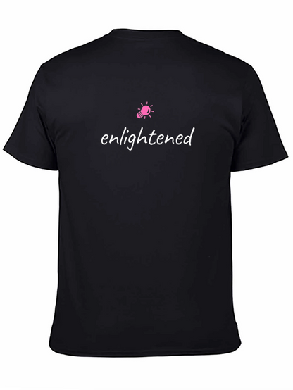 Enlightened Graphic Tee - Black Crew Neck T-Shirt