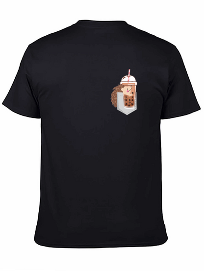 Pocket Hedgehog Boba Tea T-Shirt