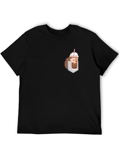 Pocket Hedgehog Boba Tea T-Shirt