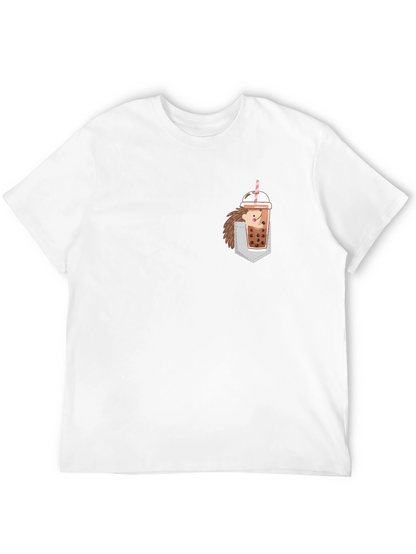 Pocket Hedgehog Boba Tea T-Shirt