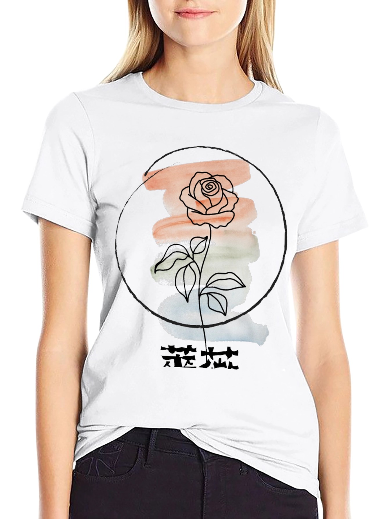Floral Graphic Tee - Stylish Mens Black T-Shirt