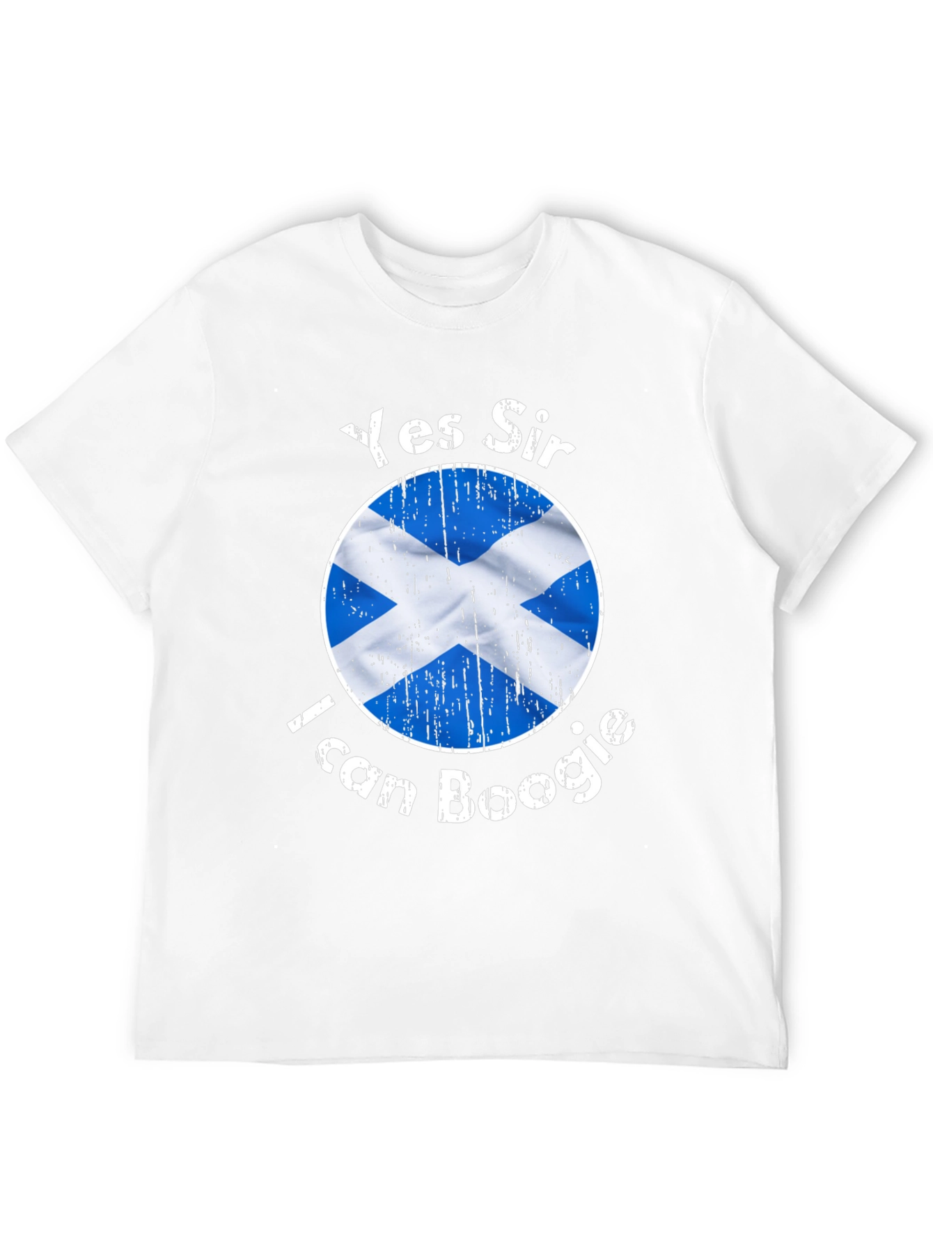 Yes Sir I Can Boogie Scotland Flag Graphic T-Shirt
