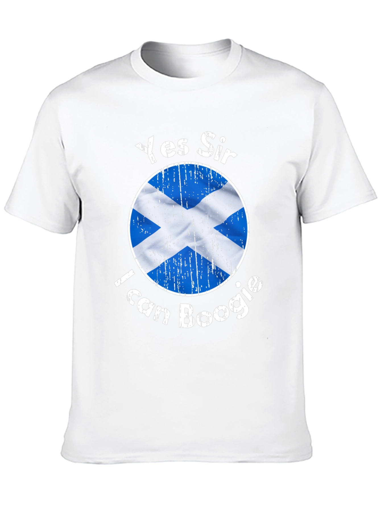 Yes Sir I Can Boogie Scotland Flag Graphic T-Shirt