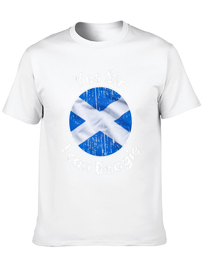 Yes Sir I Can Boogie Scotland Flag Graphic T-Shirt