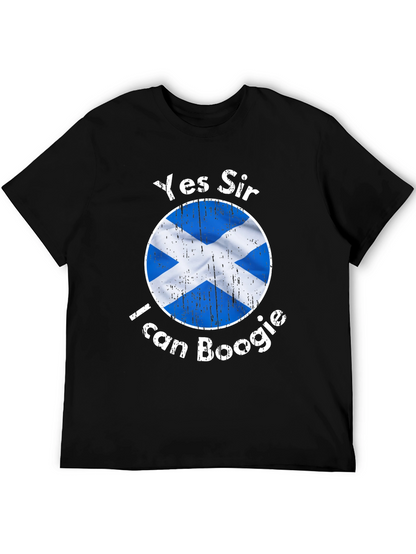 Yes Sir I Can Boogie Scotland Flag Graphic T-Shirt