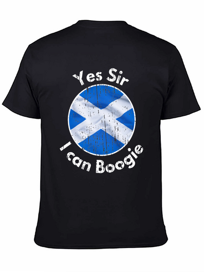 Yes Sir I Can Boogie Scotland Flag Graphic T-Shirt