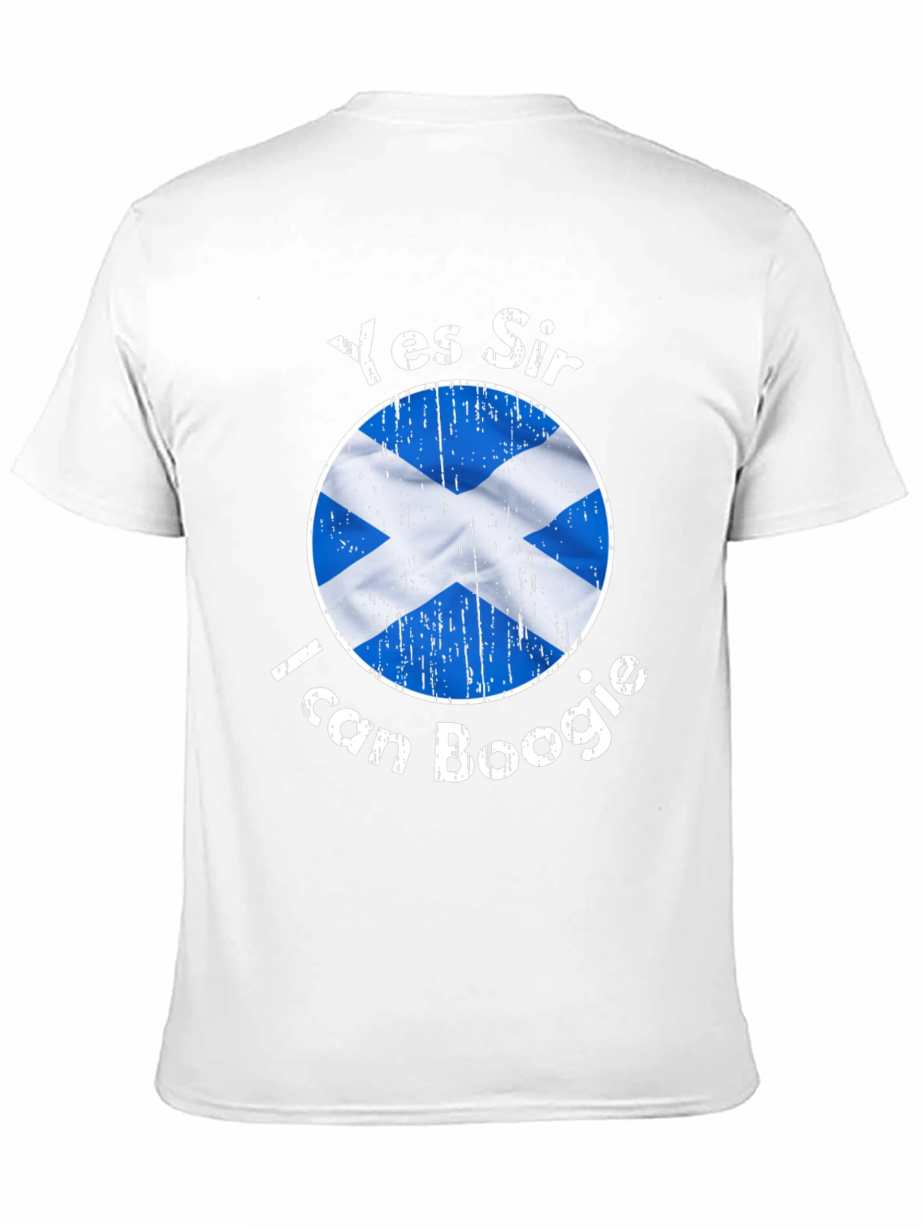Yes Sir I Can Boogie Scotland Flag Graphic T-Shirt