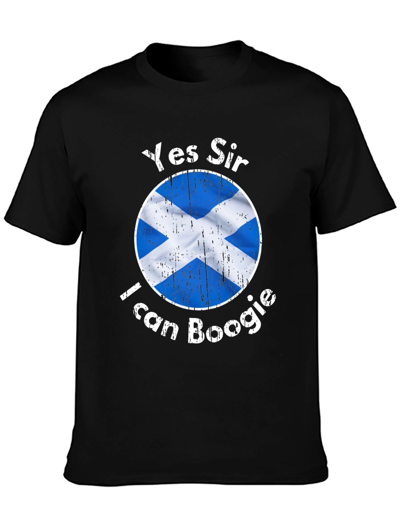 Yes Sir I Can Boogie Scotland Flag Graphic T-Shirt