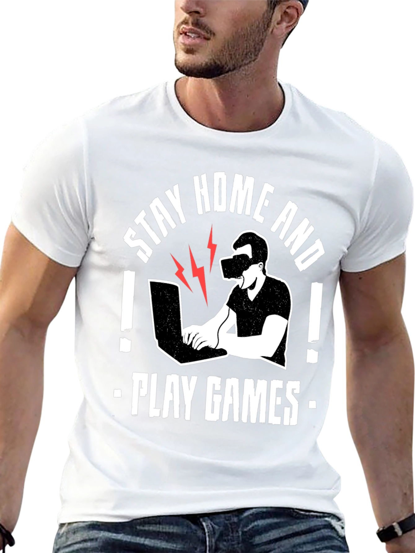 Stay Home and Play Games T-Shirt