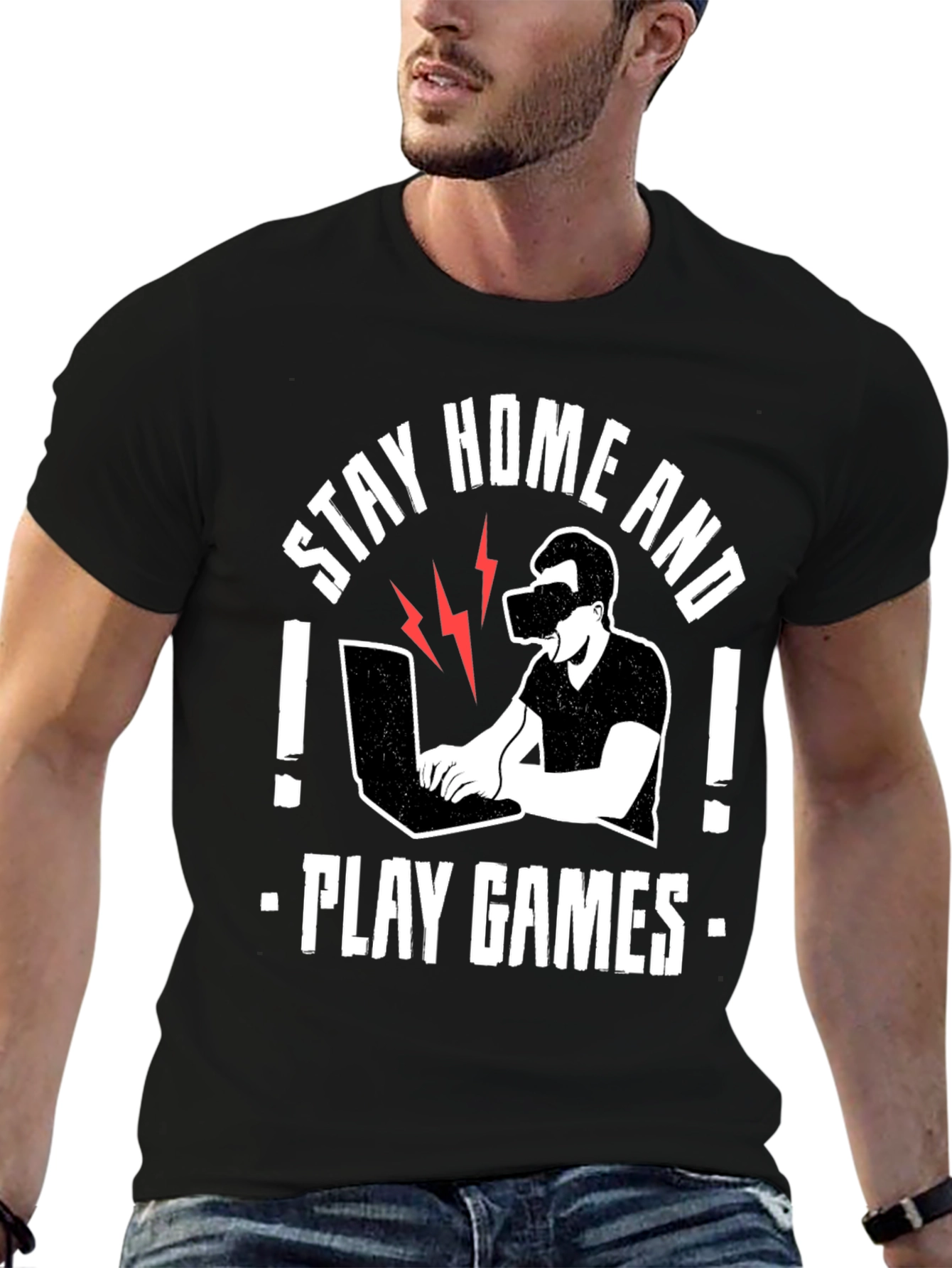 Stay Home and Play Games T-Shirt