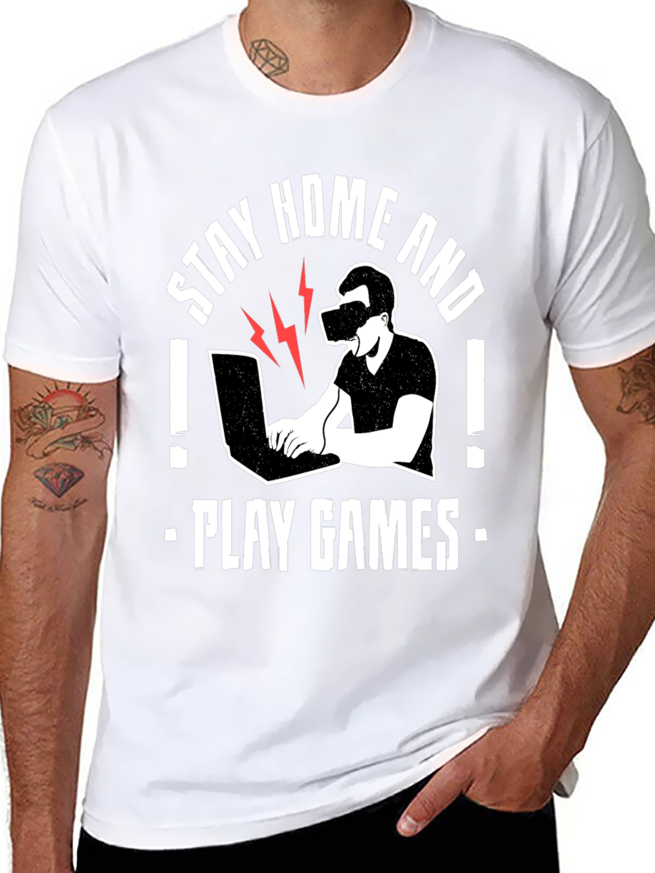 Stay Home and Play Games T-Shirt