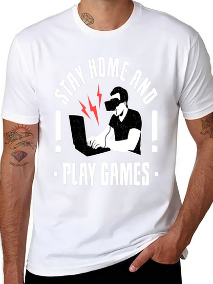 Stay Home and Play Games T-Shirt