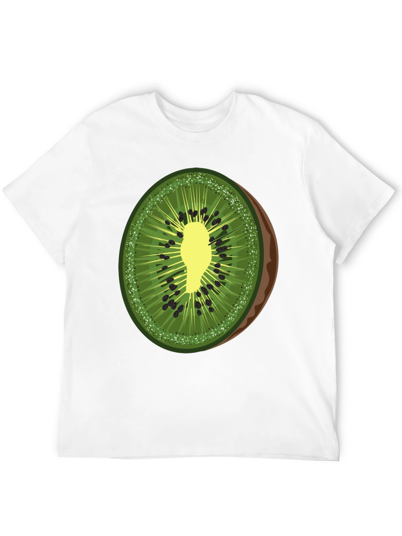Kiwi Slice Graphic T-Shirt - Fresh Fruit Tee