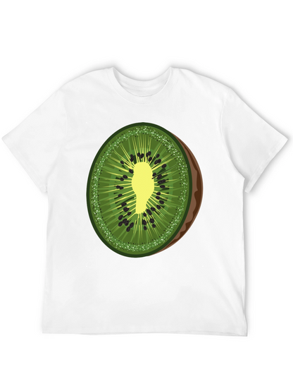 Kiwi Slice Graphic T-Shirt - Fresh Fruit Tee