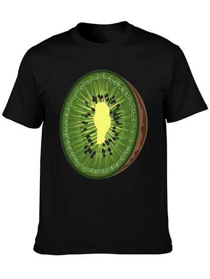 Kiwi Slice Graphic T-Shirt - Fresh Fruit Tee