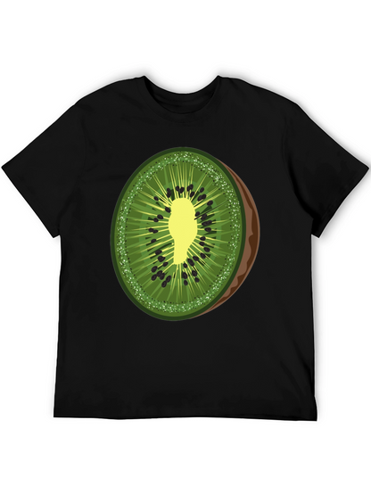 Kiwi Slice Graphic T-Shirt - Fresh Fruit Tee