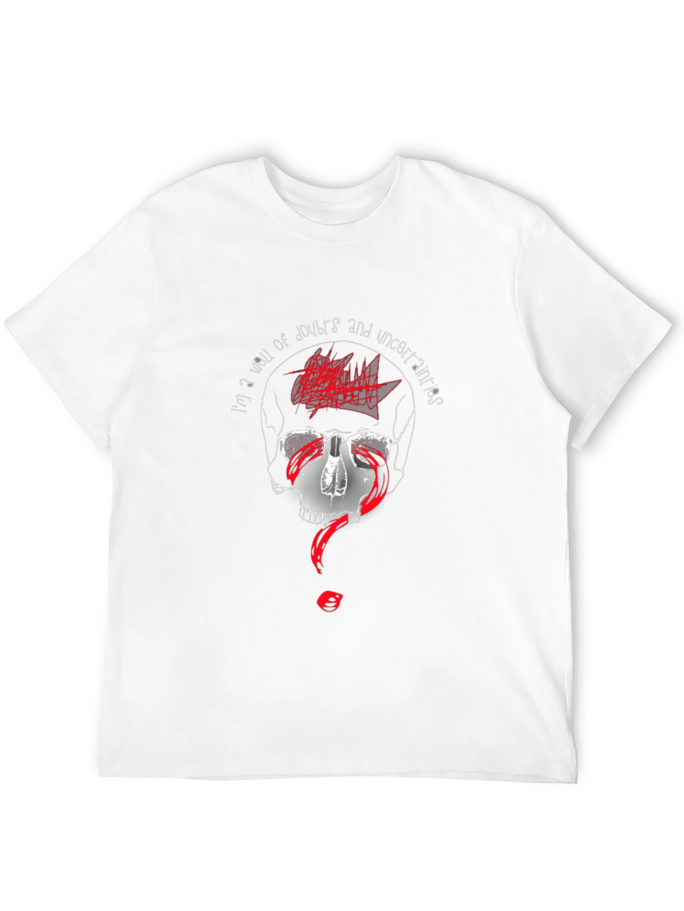 Skull of Doubts Graphic Tee - Black