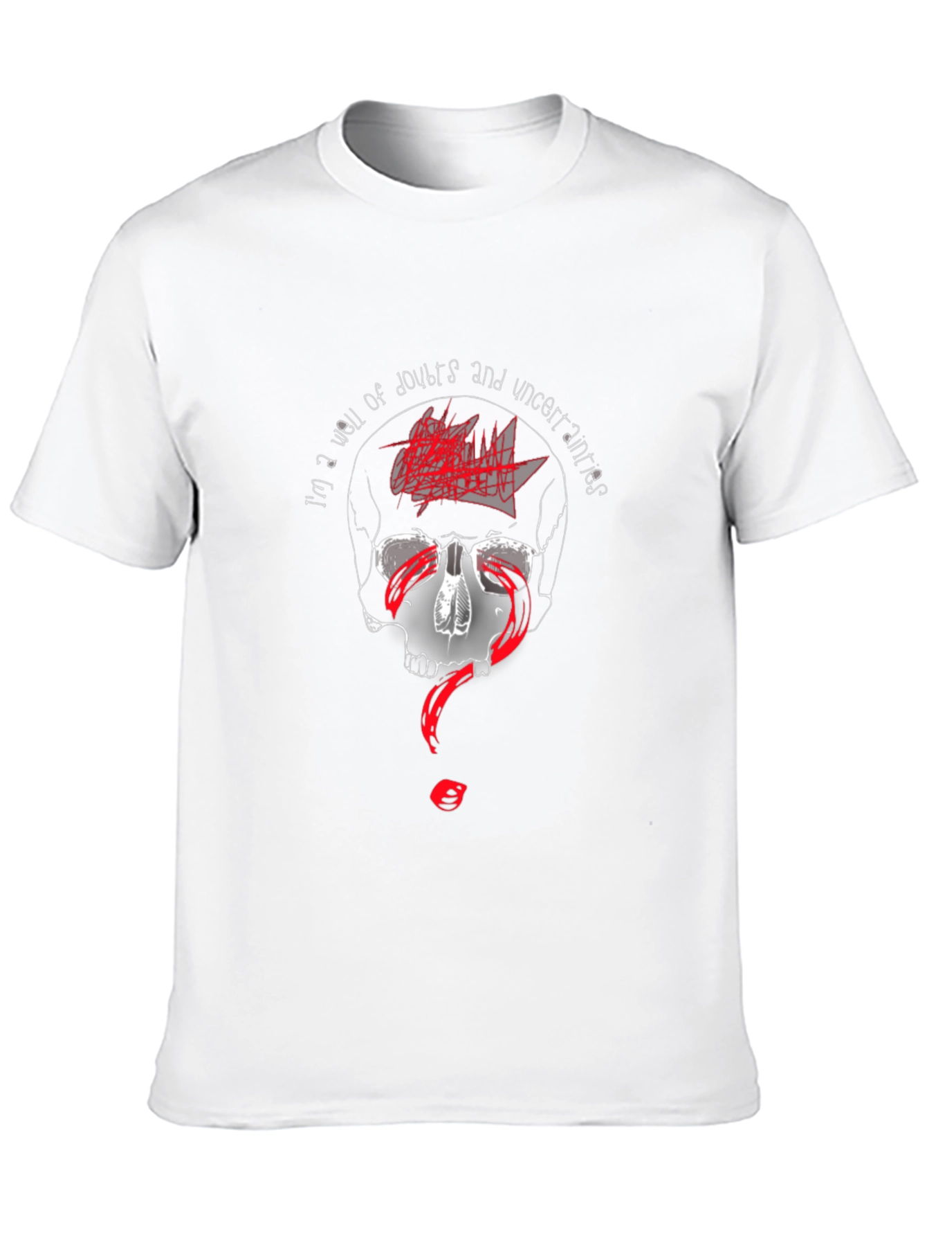 Skull of Doubts Graphic Tee - Black
