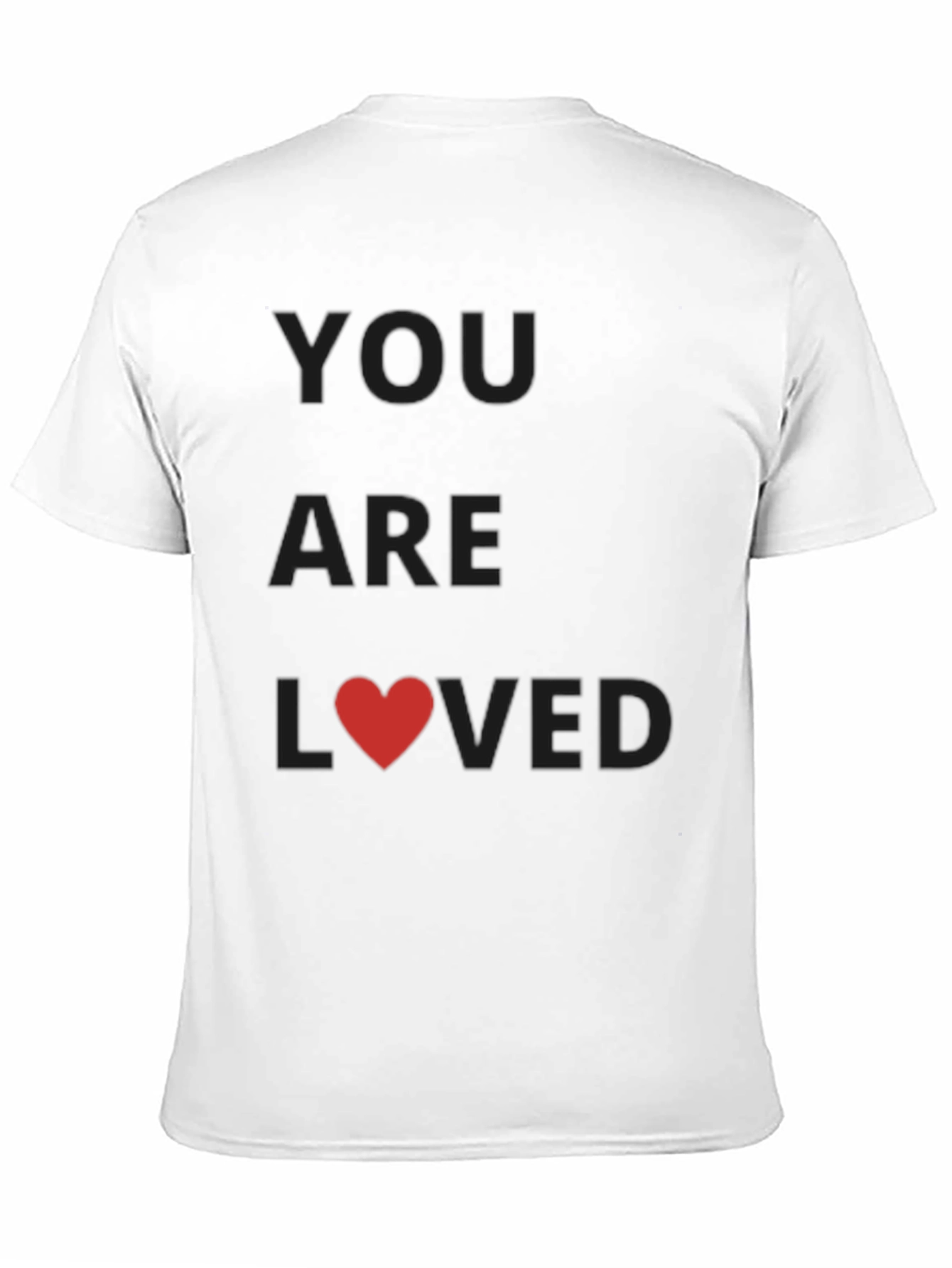 You Are Loved Black Graphic Tee Shirt