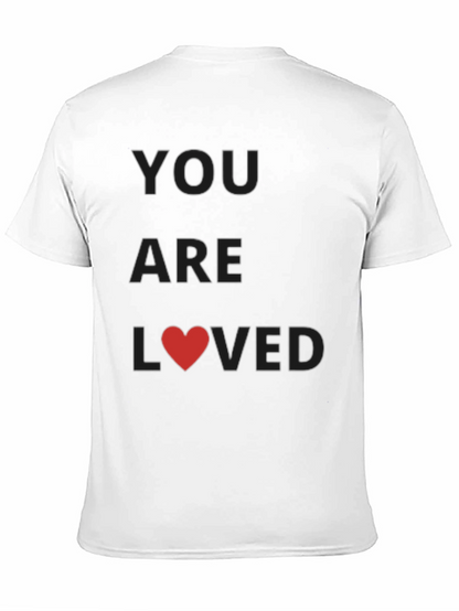 You Are Loved Black Graphic Tee Shirt