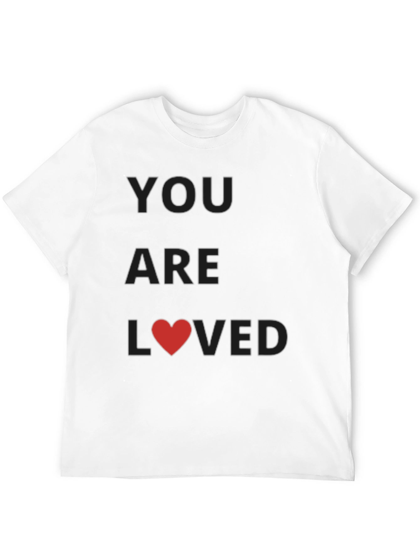 You Are Loved Black Graphic Tee Shirt