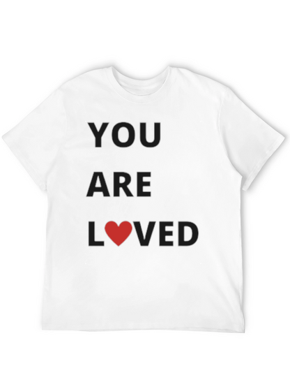 You Are Loved Black Graphic Tee Shirt