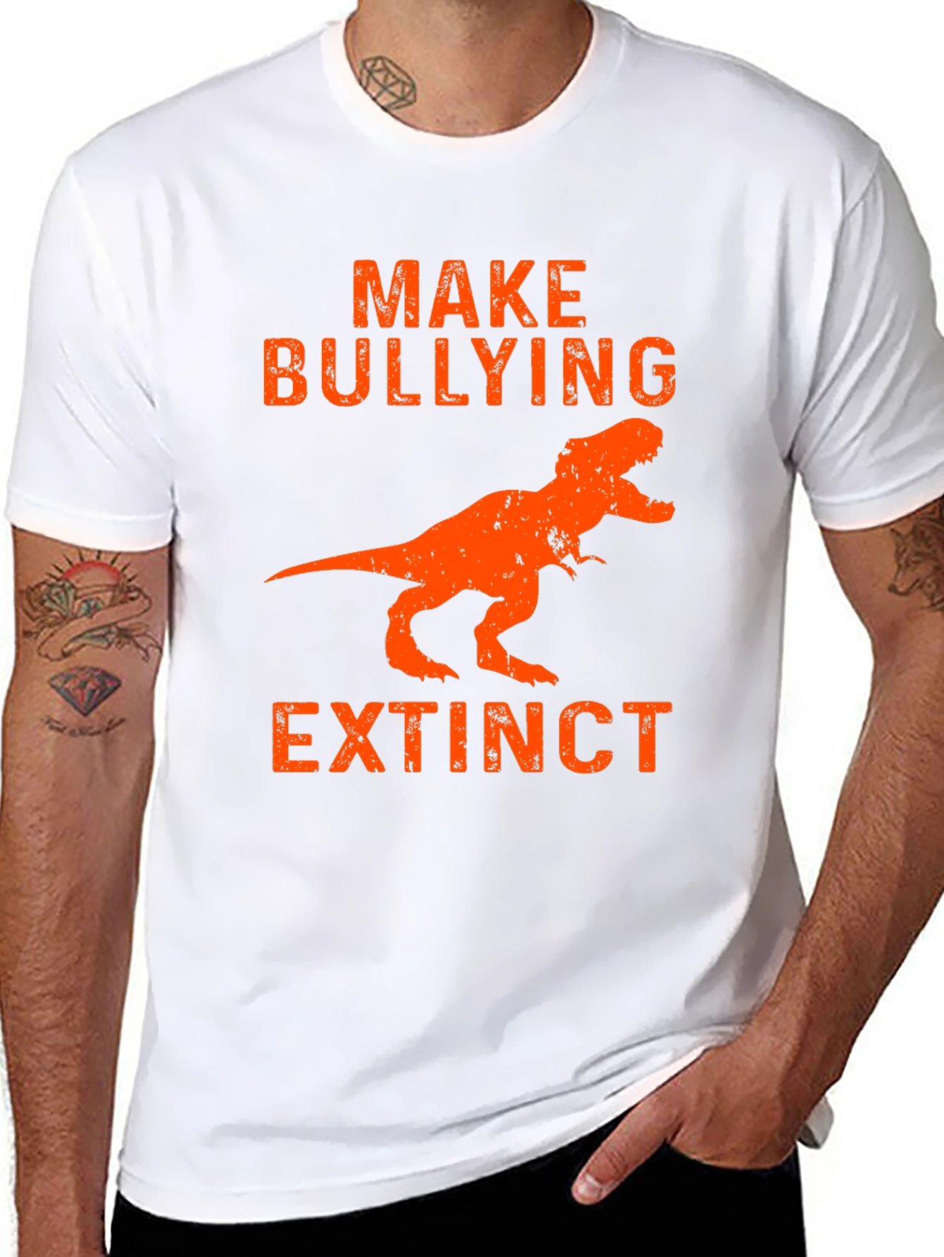 Make Bullying Extinct T-Rex Graphic Tee