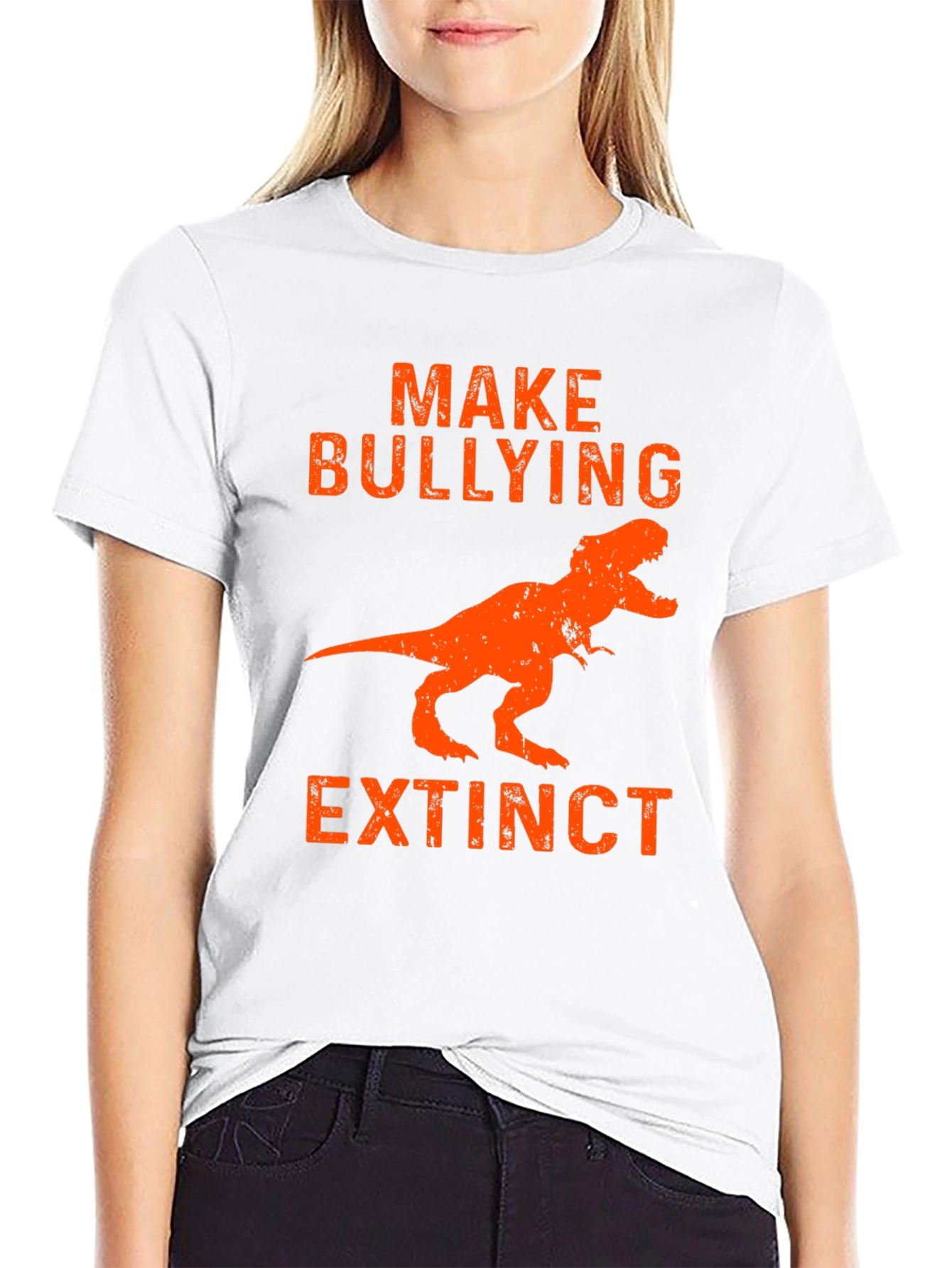 Make Bullying Extinct T-Rex Graphic Tee