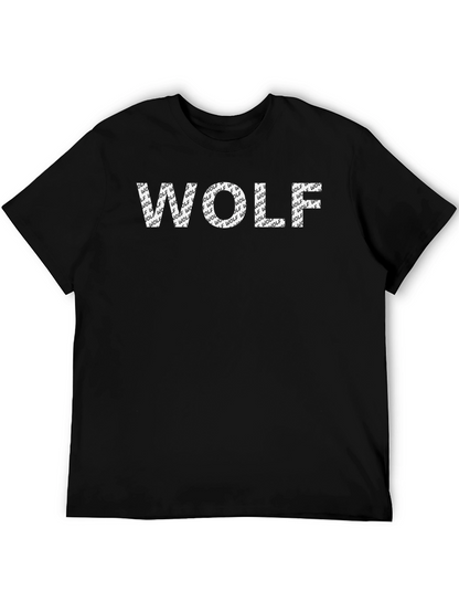 Wolf Graphic Print Mens T-Shirt