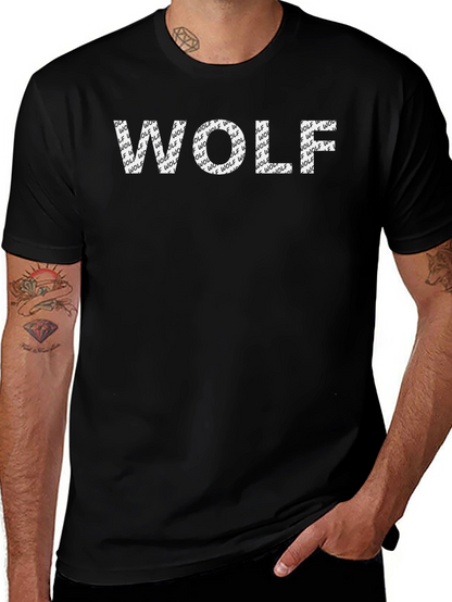 Wolf Graphic Print Mens T-Shirt