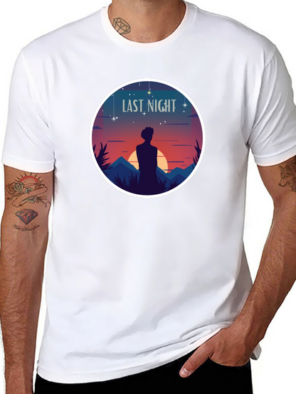 Last Night Graphic T-Shirt - Black