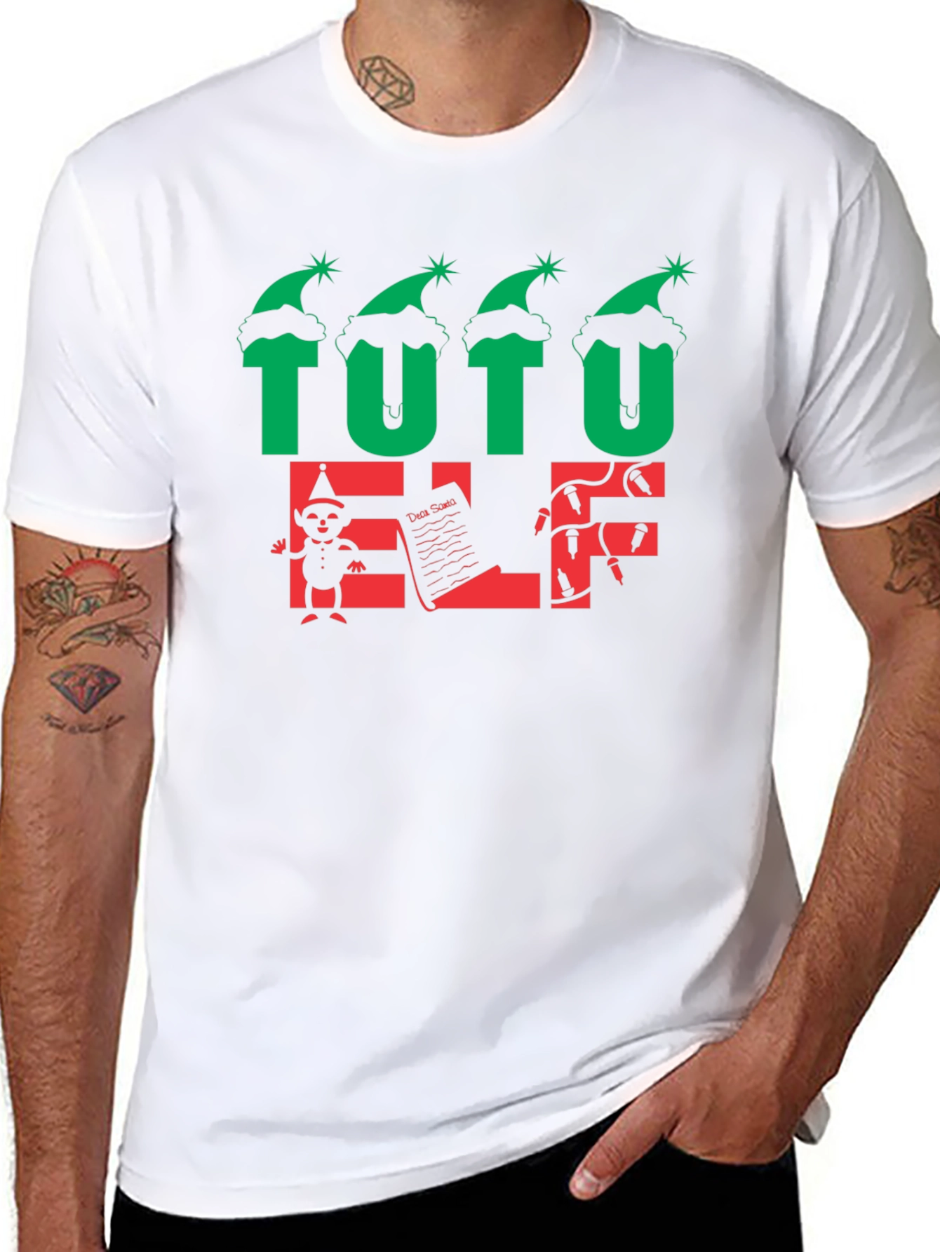 Tutu Elf Holiday Graphic T-Shirt