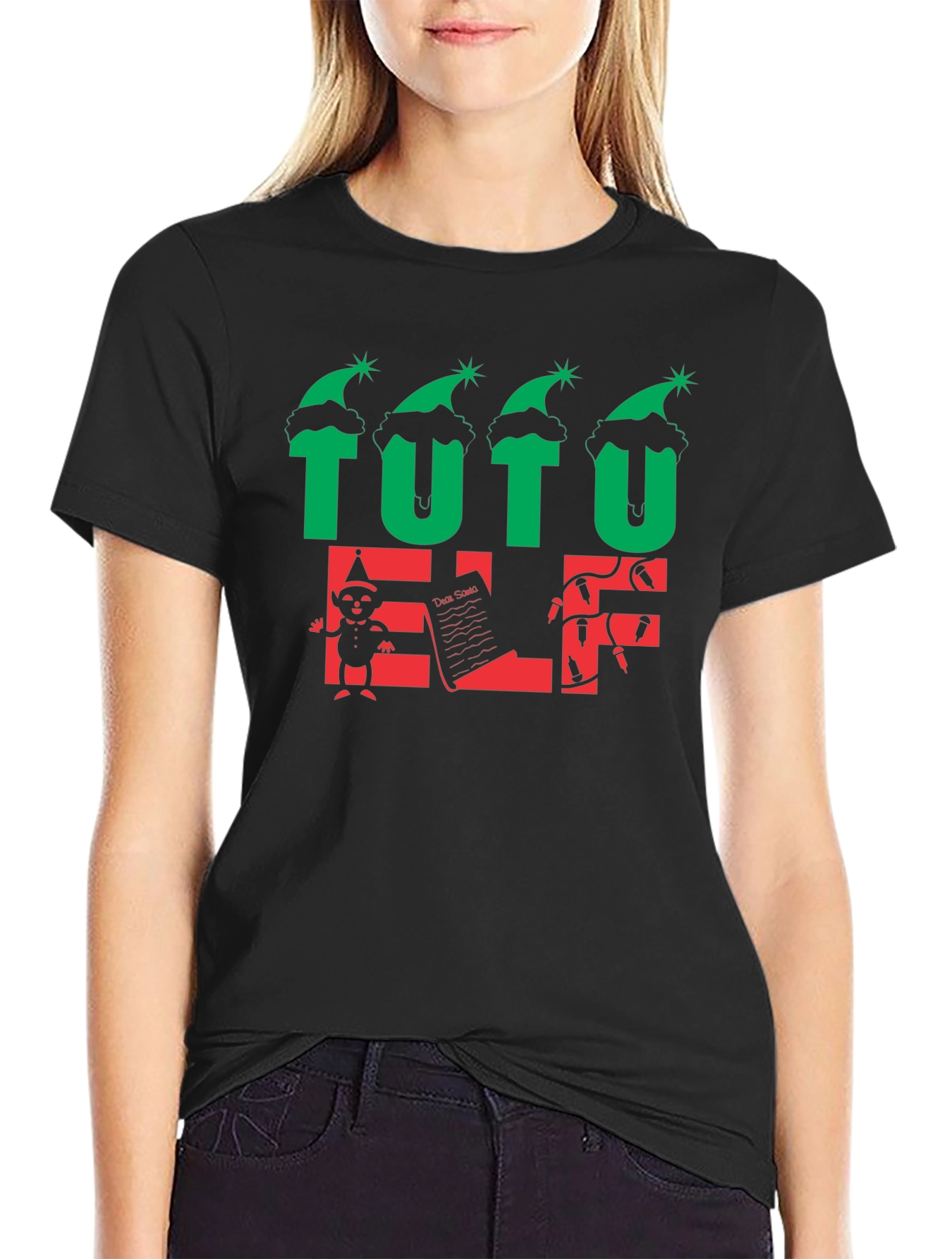 Tutu Elf Holiday Graphic T-Shirt