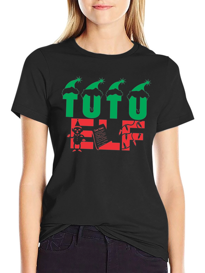 Tutu Elf Holiday Graphic T-Shirt