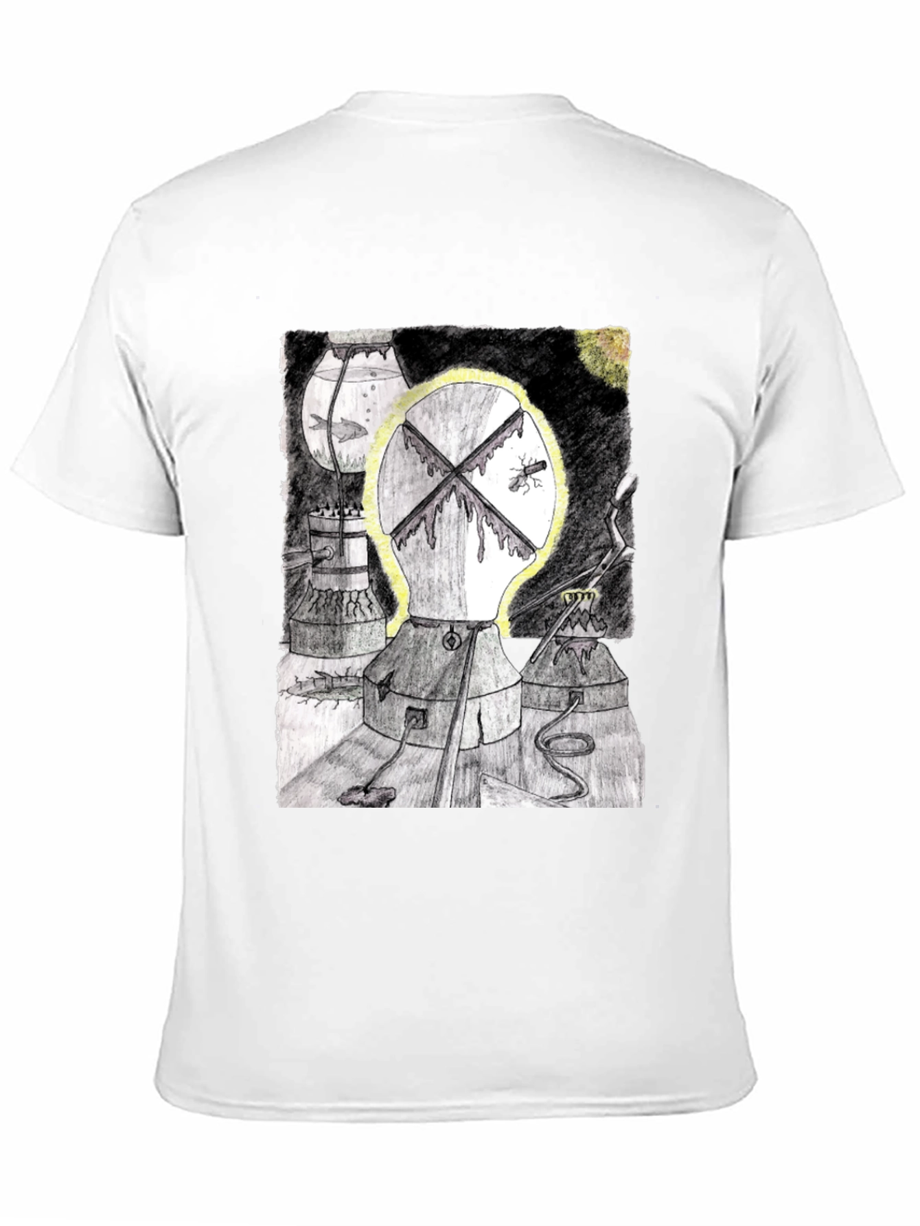 Unique Graphic Print Black T-Shirt