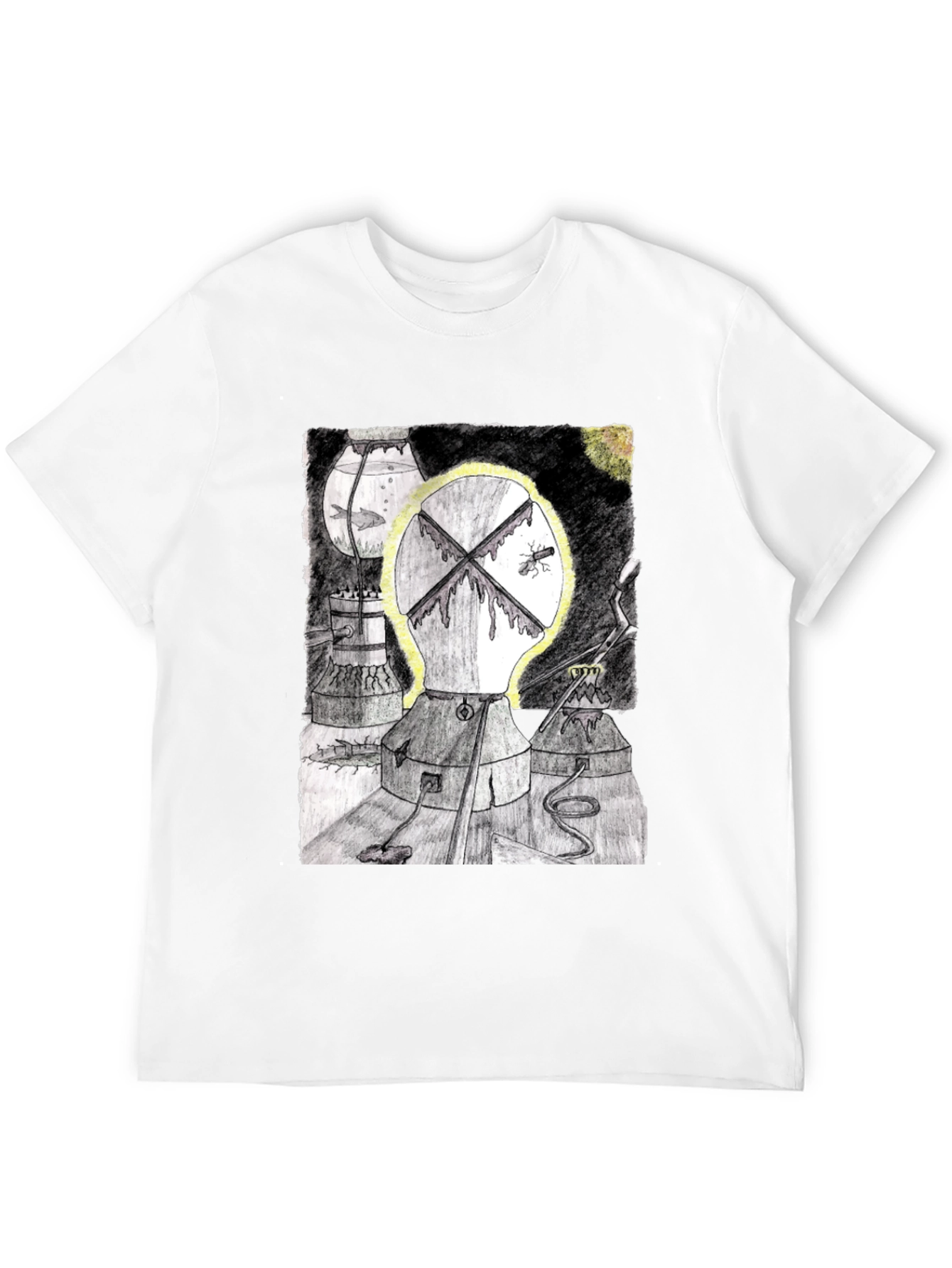 Unique Graphic Print Black T-Shirt