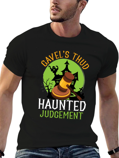 Gavels Thud Haunted Judgement Halloween Tee