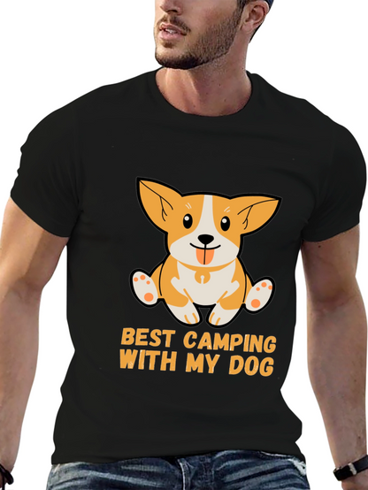Camping With My Dog T-Shirt