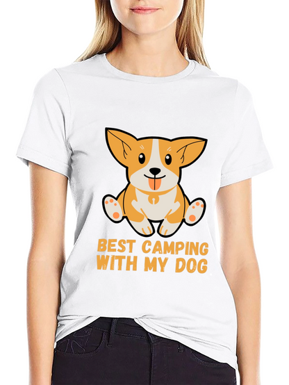 Camping With My Dog T-Shirt