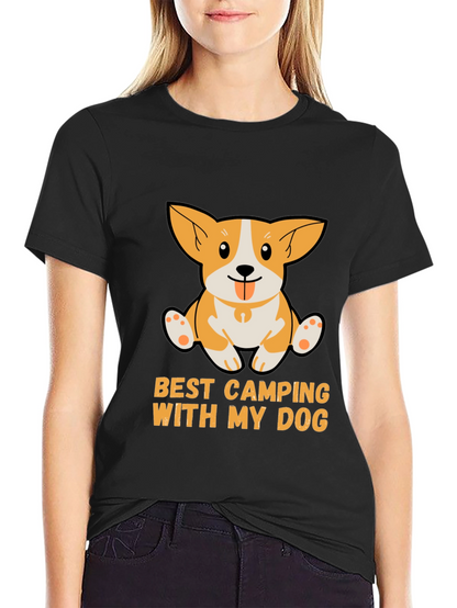 Camping With My Dog T-Shirt