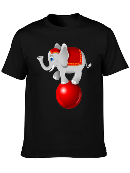 Circus Elephant Graphic T-Shirt - Fun & Stylish