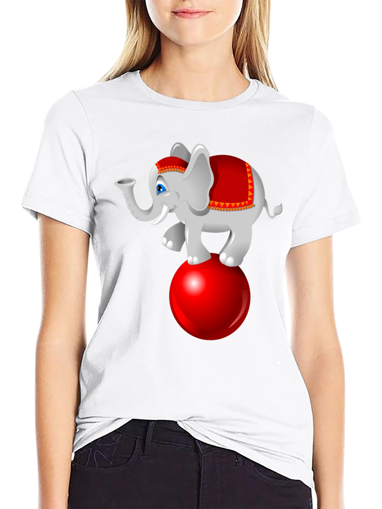 Circus Elephant Graphic T-Shirt - Fun & Stylish