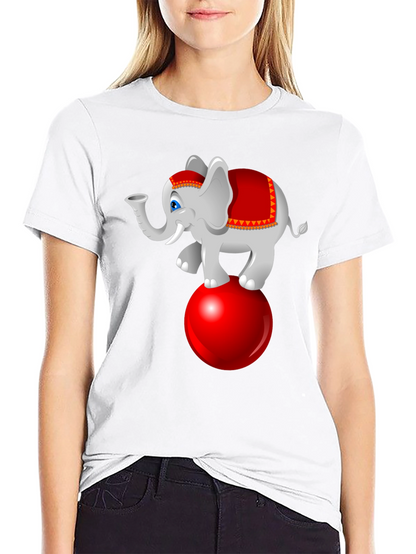 Circus Elephant Graphic T-Shirt - Fun & Stylish