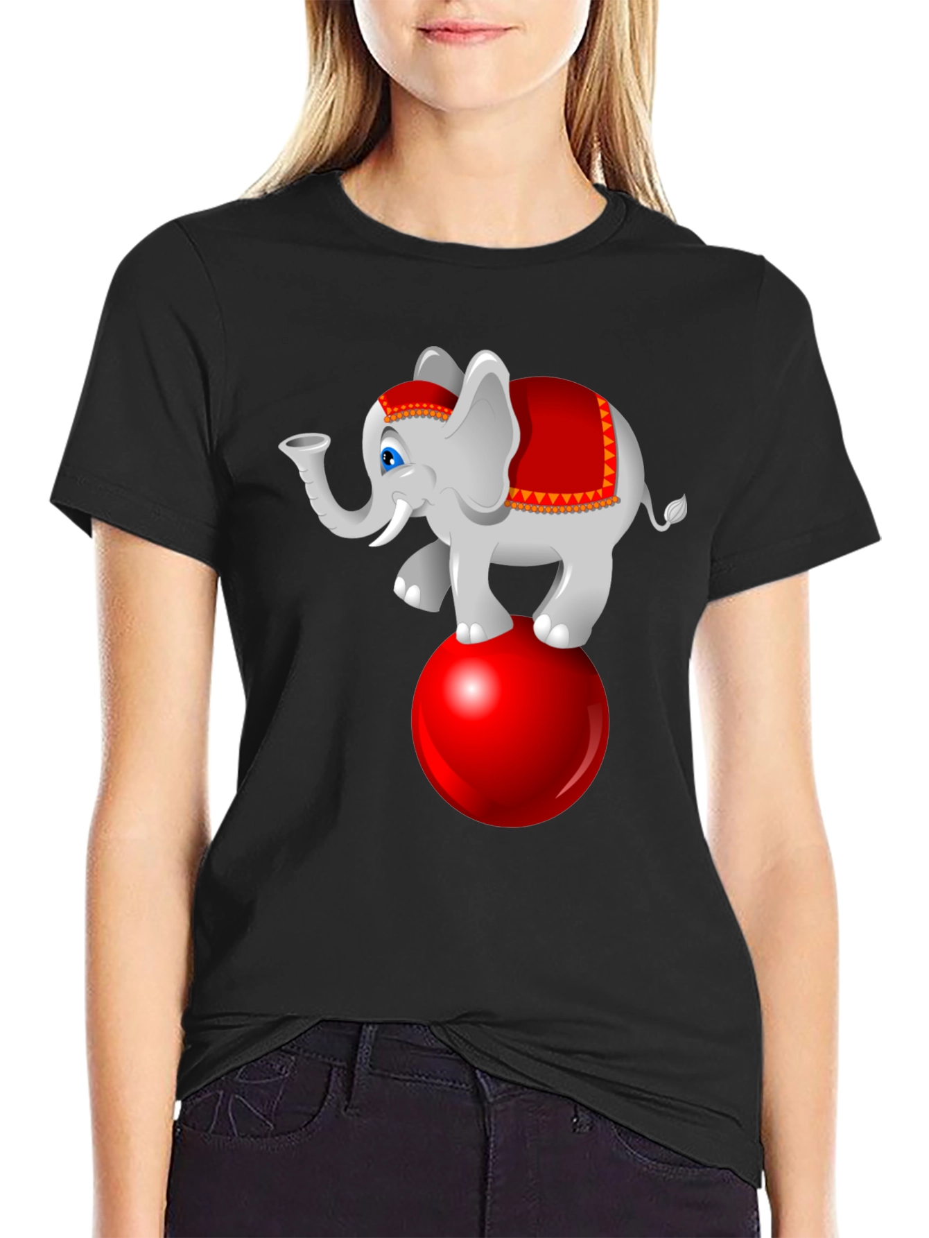 Circus Elephant Graphic T-Shirt - Fun & Stylish