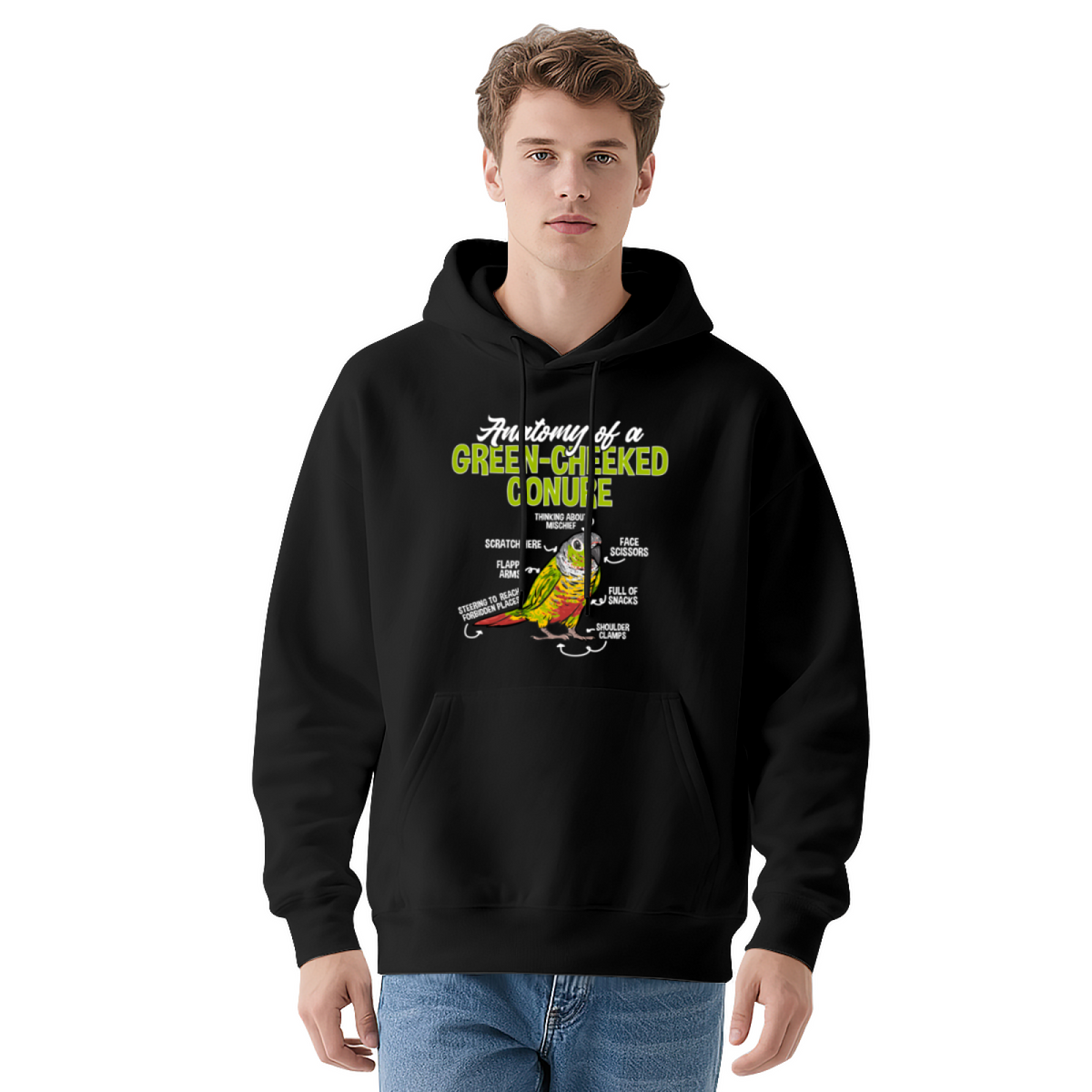 Premium Graphic Hoodie - Humorous Diagram Titled