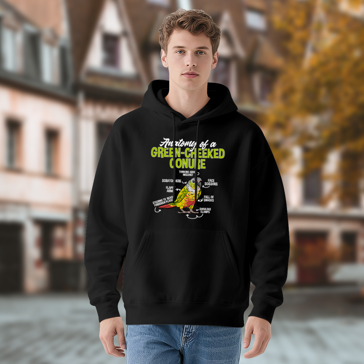 Premium Graphic Hoodie - Humorous Diagram Titled