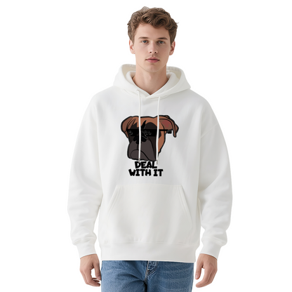 Deal With It Pixel Bulldog Hoodie